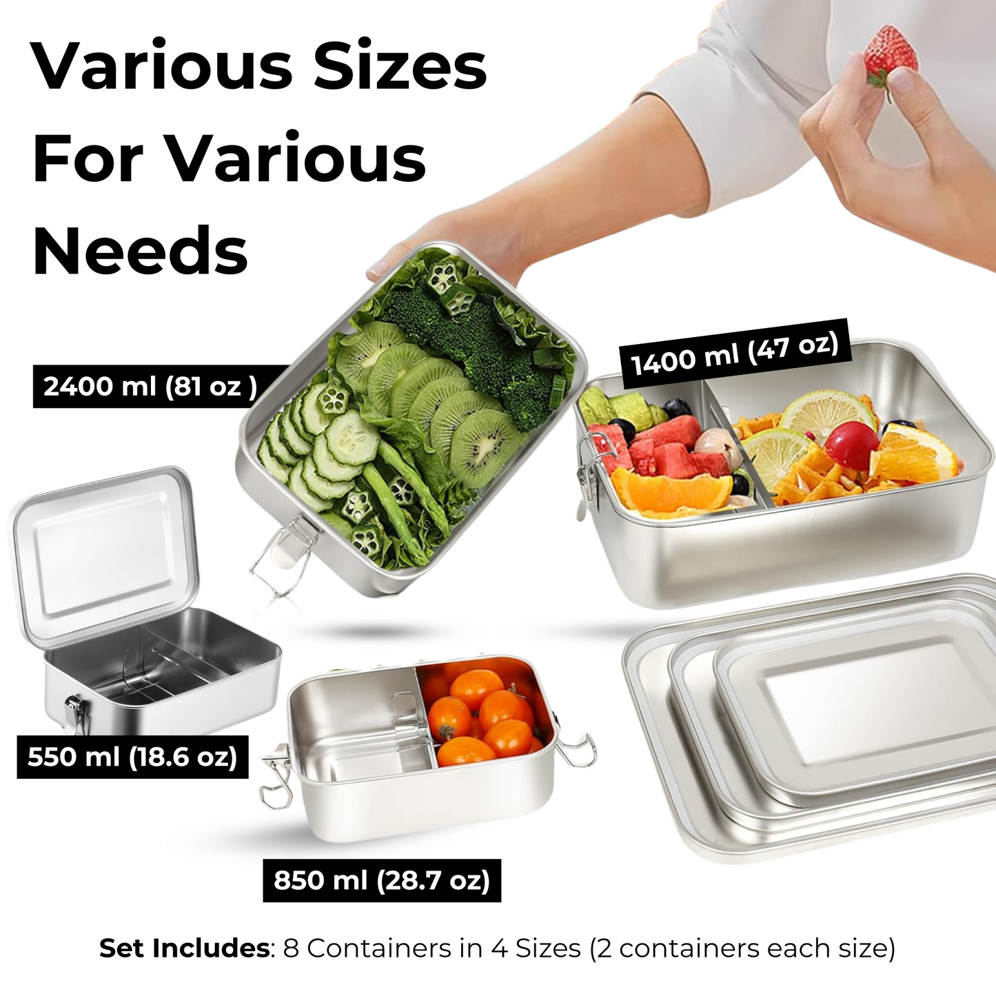 The Steel Food Storage Set