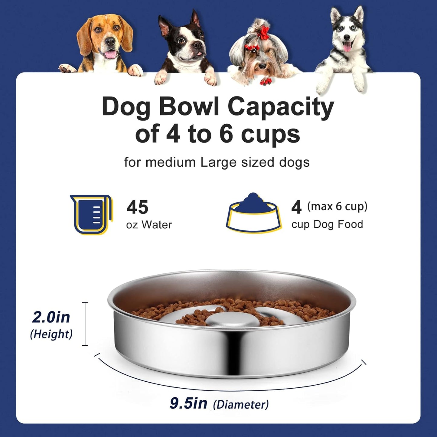 The Steel Dog Food Bowl